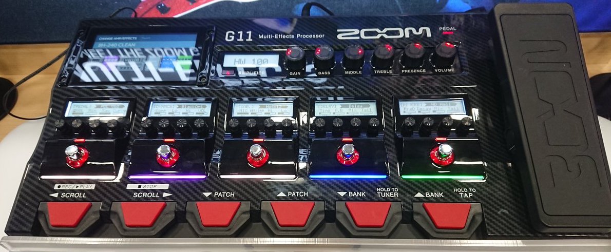 Zoom G11, nuevo procesador multiefectos con pantalla táctil y carga de ...